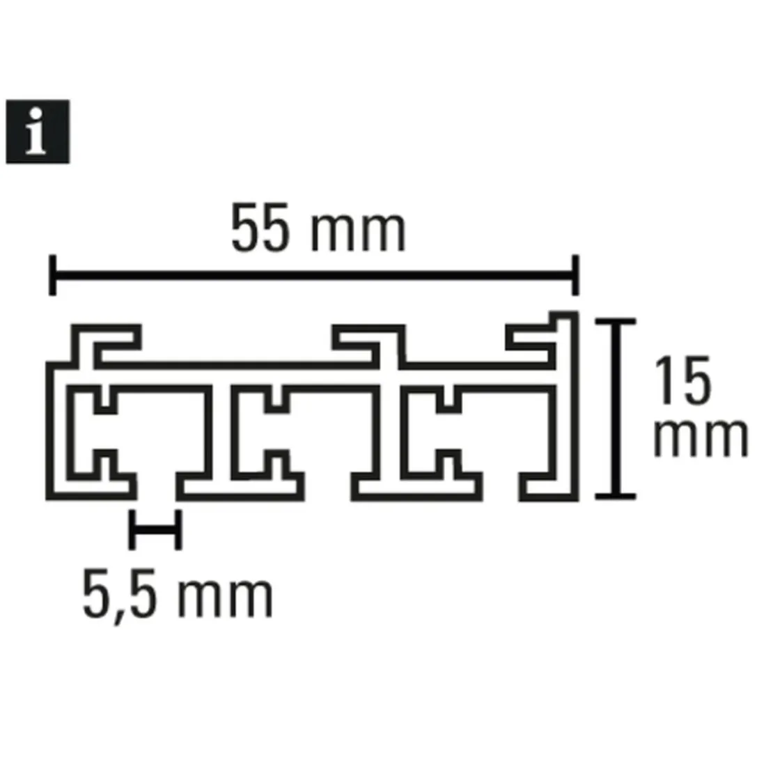 Flächenvorh-Sch. 3lfg Atlanta alu 210cm ^ Gardinia Online