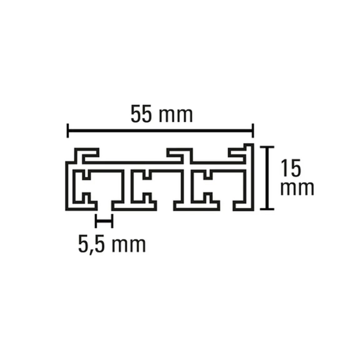 Flächenvorh.-Sch. 3lfg. Atlanta weiß 210cm ^ Gardinia Sale
