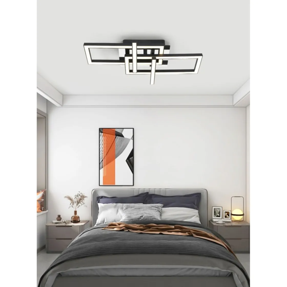 DL Talesia 42x28x7cm schwarz 24W2700lm warmweiss ^ Flector