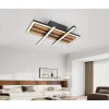 DL Talida 34x34x8cm 15W schwarzweiss u. Holz, 1700lm warmweiss ^ Flector Discount