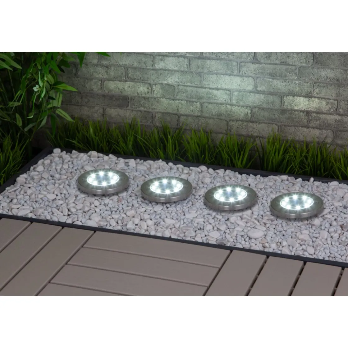 4er-Set Solarterassenleuchte ^ Flector Discount