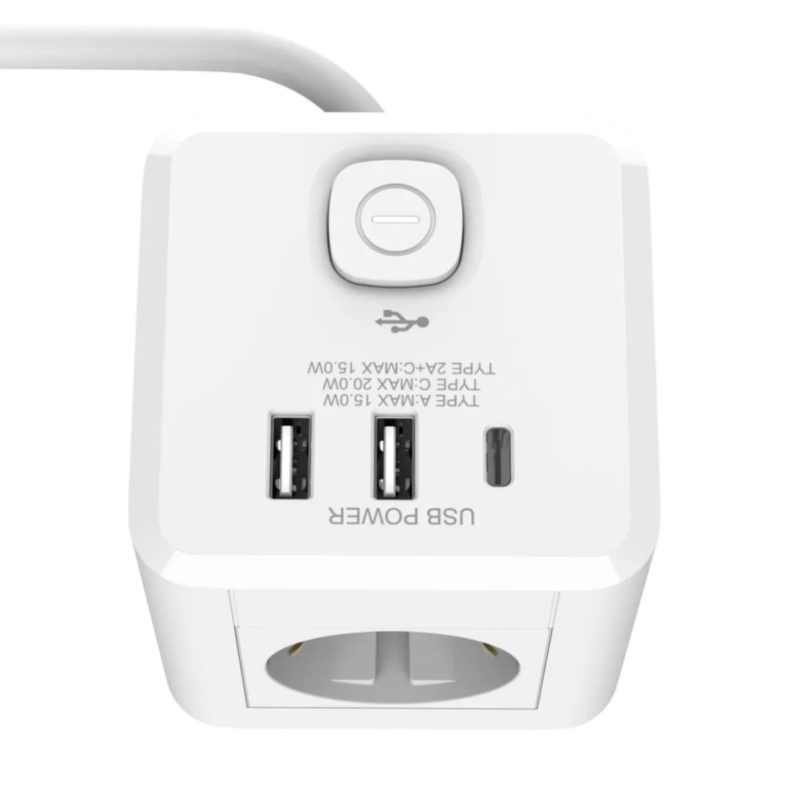 3-Fach Steckdosenwürfel inkl. USB 1,4 m ^ Flector Online
