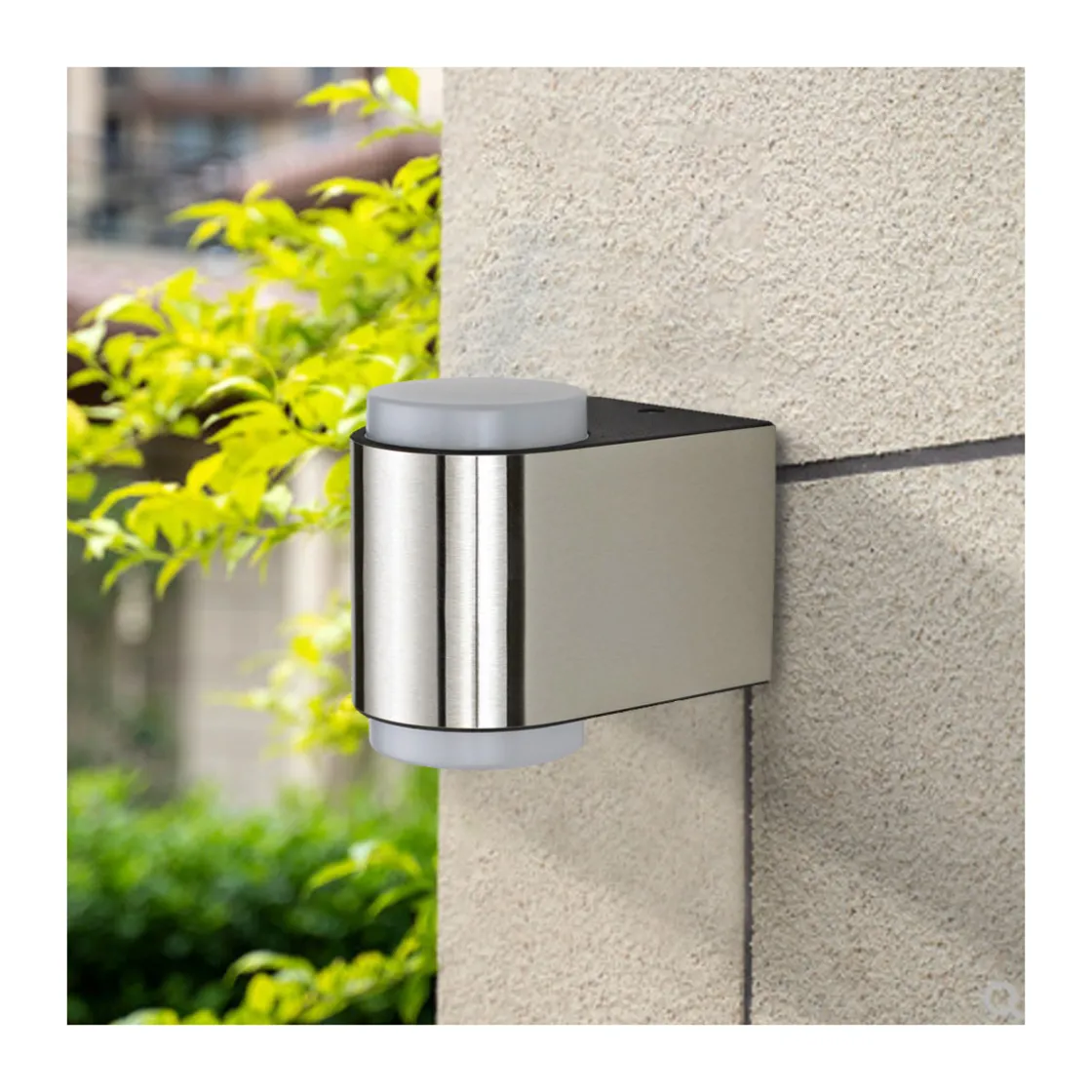 LED-Außenwandleuchte Nano silber ^ Flector Garten Outlet