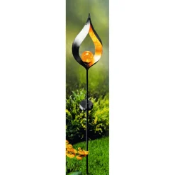 LED-Solar-Dekostick Glowing Eye schwarz/kupfer ^ Flector Garten Best