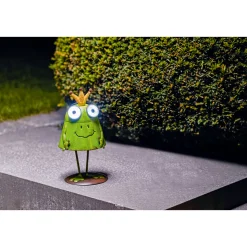 LED-Solar-Dekoleuchte Froschkönig Jorge grün ^ Flector Garten Sale