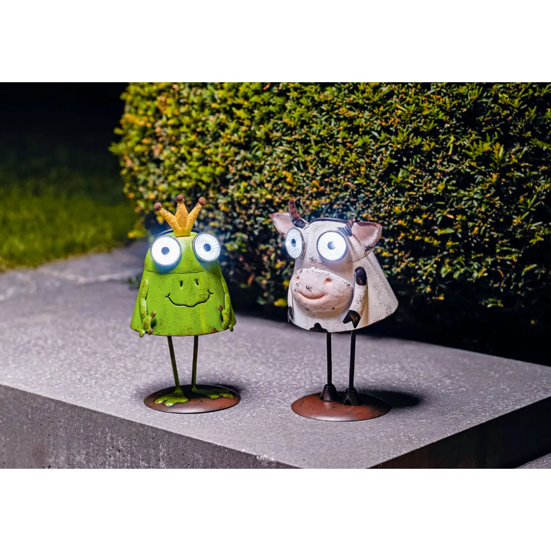 LED-Solar-Dekoleuchte Froschkönig Jorge grün ^ Flector Garten Sale