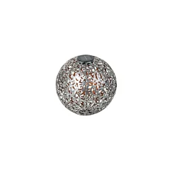 LED-Solar-Dekokugel Orient silber gebürstet Durchmesser 30 cm ^ Flector Garten New