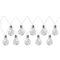 LED-Solar-Lichterkette Vintage inkl 10 Birnen ^ Flector Garten New