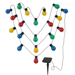 LED-Solar-Partylichterkette bunt ^ Flector Garten Outlet