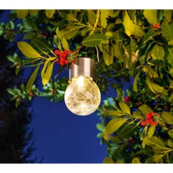 LED-Solar-Pendelleuchte mit Aufhängung warmweiß ^ Flector Garten Online