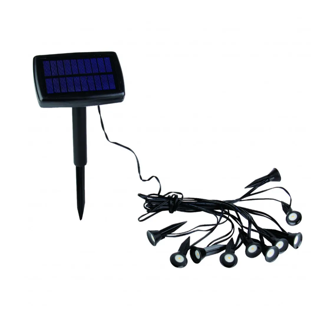 LED-Solar-Spotlichterkette inkl 10 Spots ^ Flector Garten Outlet
