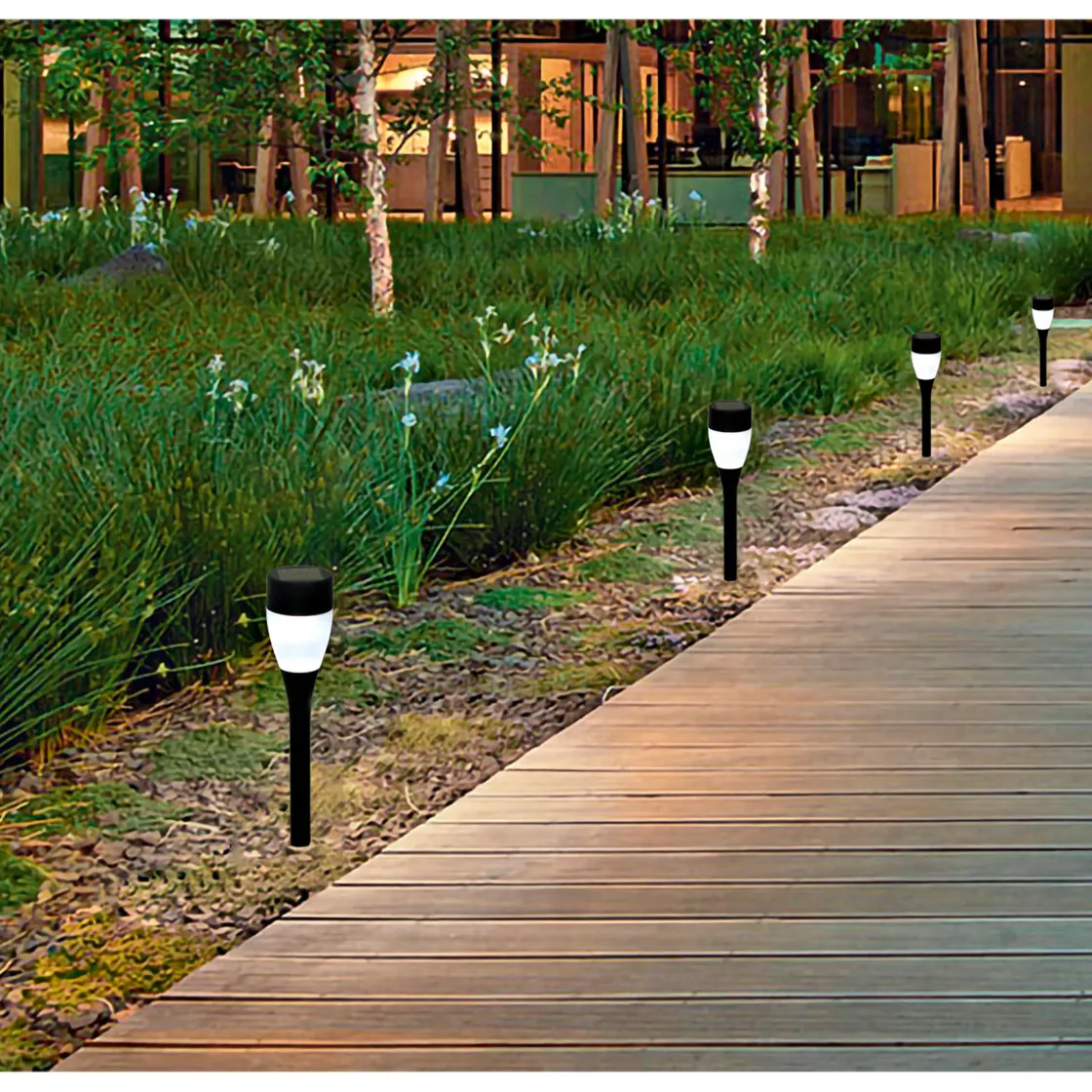 LED-Solarstecker Lunar schwarz 5er-Set ^ Flector Garten Online