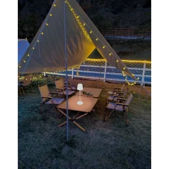 LED-Tischleuchte Antigua Durchmesser 12 x 38 cm ^ Flector Garten Outlet