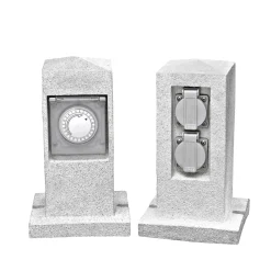Steckdosen-Säule 2fach ^ Flector Garten Best