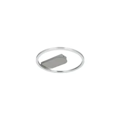 LED-Deckenleuchte Grace 13W gebuerstet/Chrome 3000K ^ Flector New
