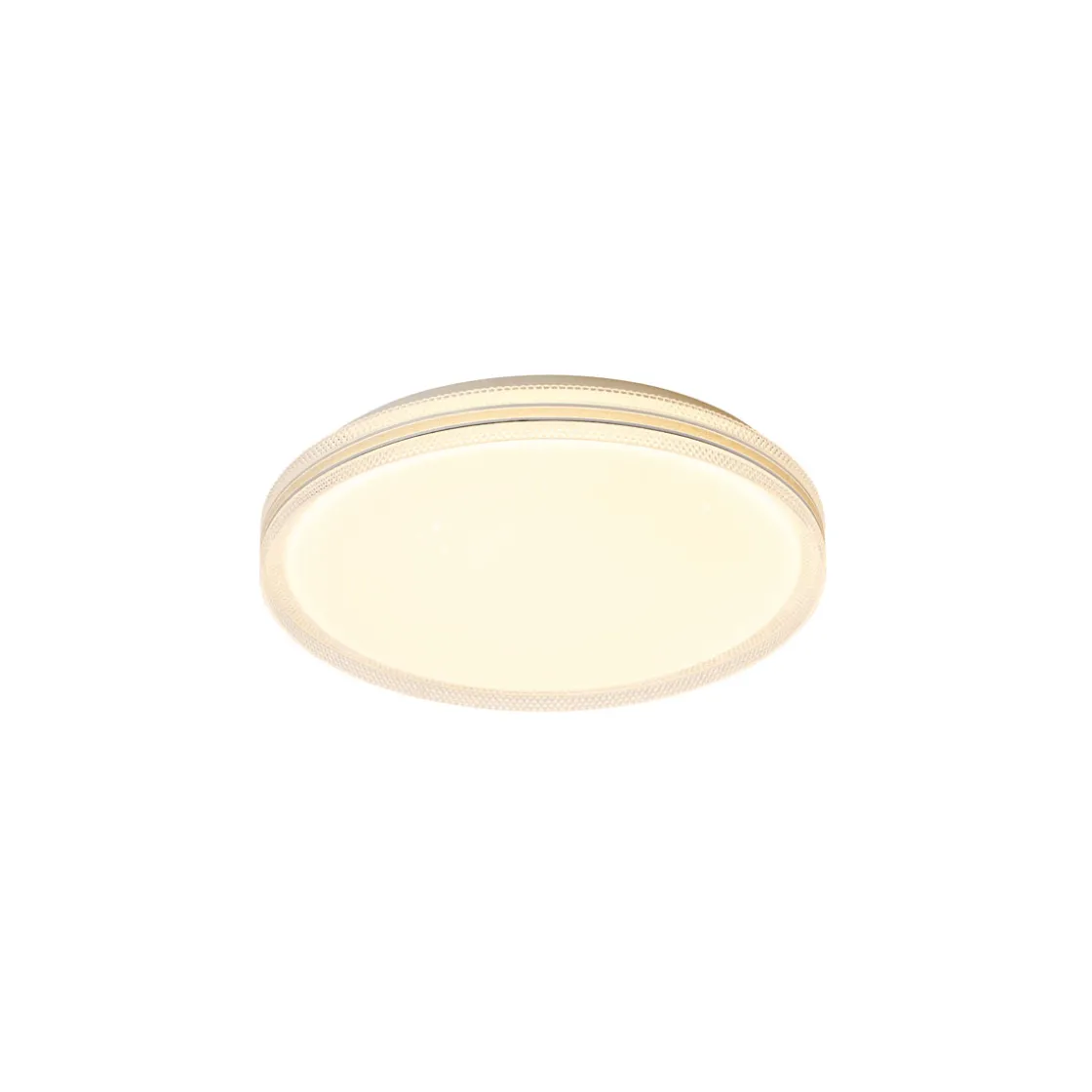 LED Deckenleuchte Stellaris D39cm 24W 3000K weiss u. kristall ^ Flector Hot