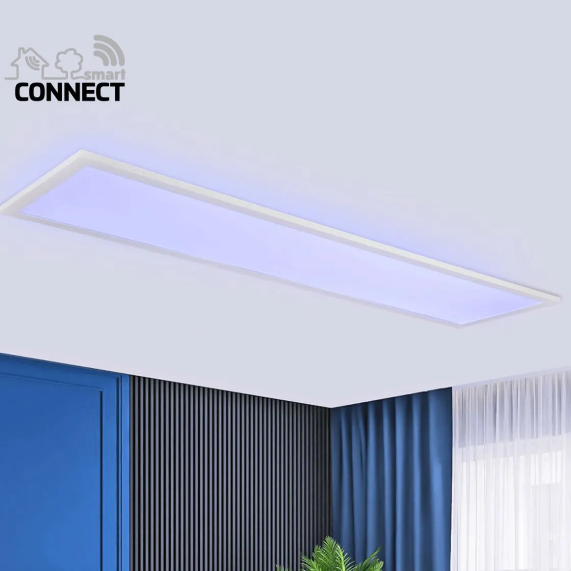 LED-Panel Smart Connect 120 x 30 cm weiß ^ Flector New