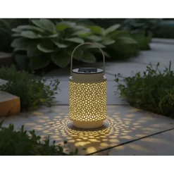 LED Solar Laterne Lina sand 10 x 8 cm ^ Flector Discount