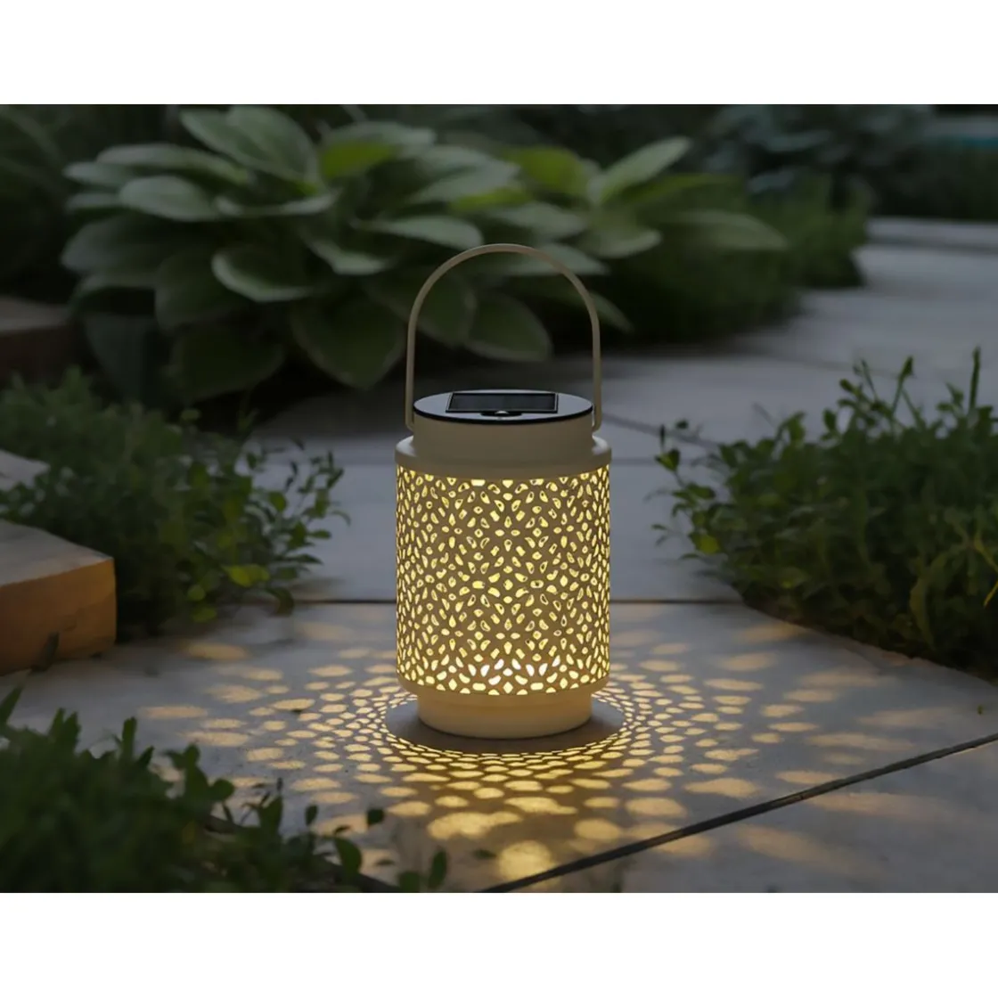 LED Solar Laterne Lina sand 10 x 8 cm ^ Flector Discount