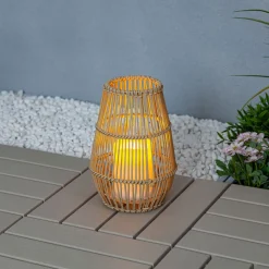 Solarlaterne Bamboo Candlelight inkl Flackereffekt ^ Flector Online