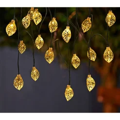 Solarlichter Golden Leaf 4m inkl Akku ^ Flector Sale
