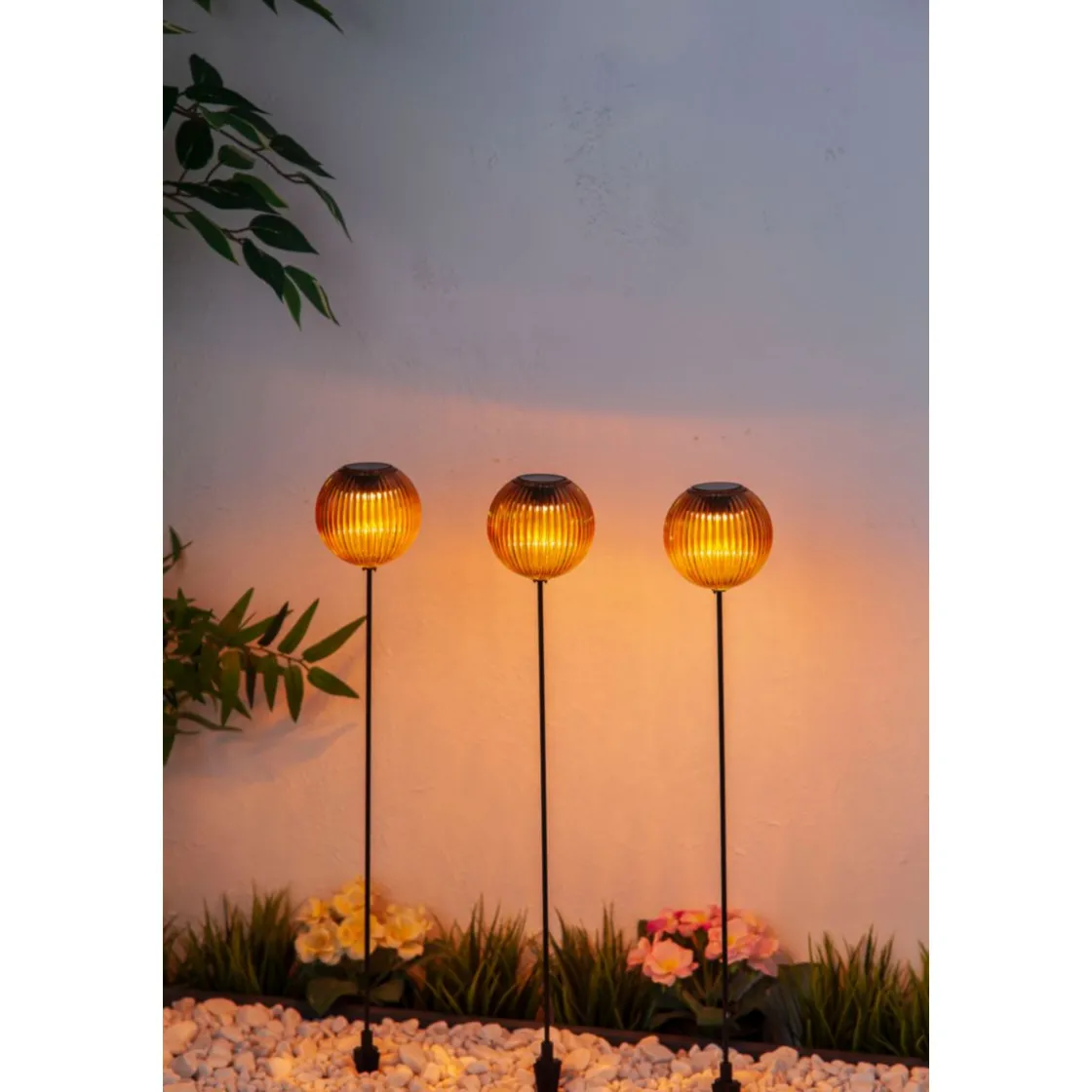 Solarspieß 3er-Set Amber ^ Flector New