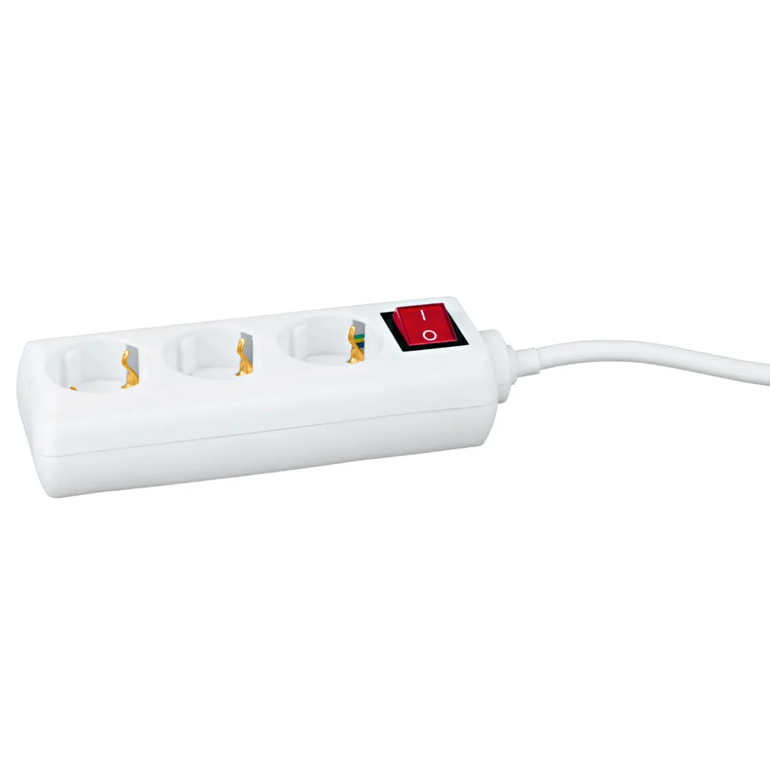 Tischsteckdose 3-fach weiß ^ Flector Technik Discount