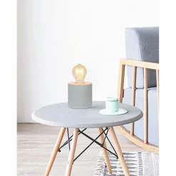 Tischleuchte Cemento 10 x 10 cm rund ^ Flector Outlet