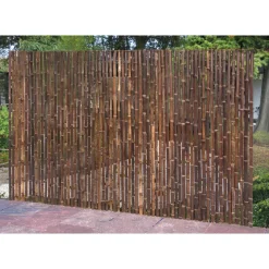 Sichtschutz Bambus-Matte Black 3,0x0,9 m ^ floraworld Hot