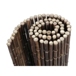 Sichtschutz Bambus-Matte schwarz 3x1,5 m ^ floraworld Discount