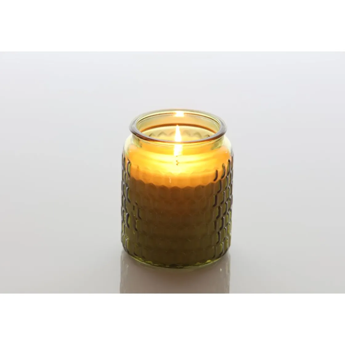 Flower Power Citronellakerze MASSICCIO im Glas 10 x 12 cm ^ Hot