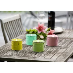 Flower Power Citronellakerze PINTA im Metalltöpfchen ^ Outlet