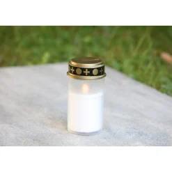 Flower Power LED Outdoor Grablampe mit Dorn SPINA WHITE 7 x 13 cm Kunststoff ^ Online