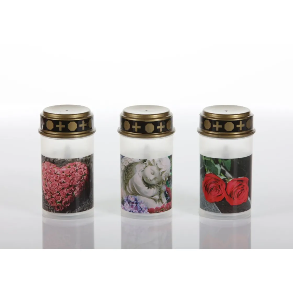 Flower Power LED Outdoor Grablampe mit Dorn TUMBA WHITE 7 x 13 cm Kunststoff ^ New