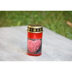 Flower Power LED Outdoor Grablampe mit Dorn TUMBA RED 7 x 13 cm Kunststoff ^ Hot