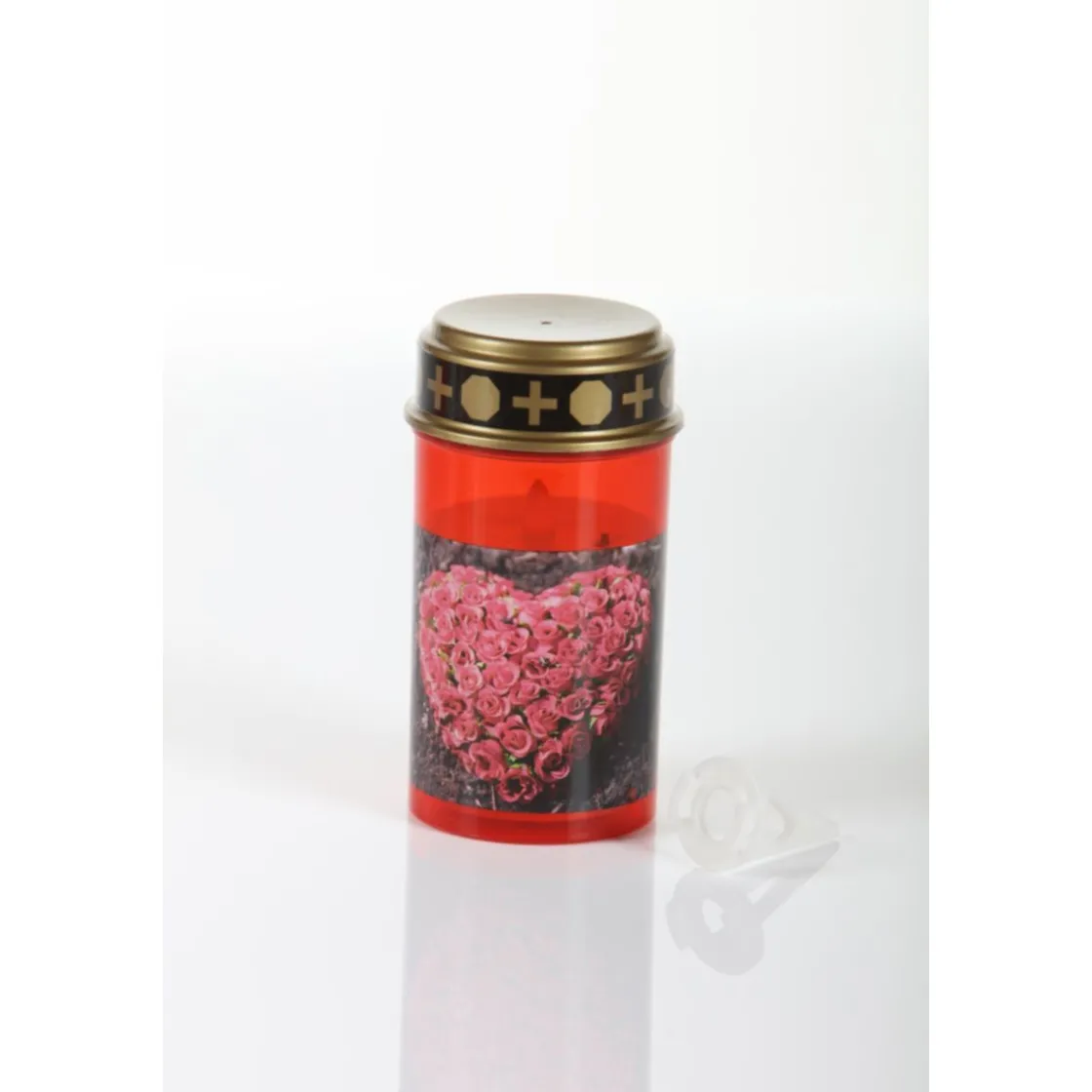Flower Power LED Outdoor Grablampe mit Dorn TUMBA RED 7 x 13 cm Kunststoff ^ Hot