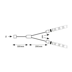 FN MaxLED Y-Splitter 30 cm weissKunststoff ^ Paulmann Best
