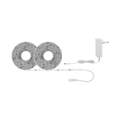 FN SimpLED Strip Set 10m Tageslichtweiss22W 230/12V DC Weiss Metall Kst ^ Paulmann New