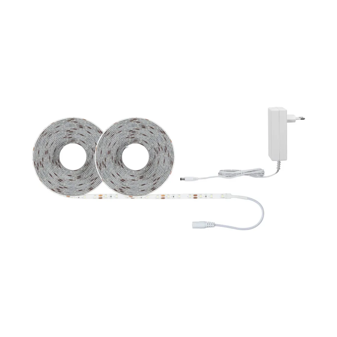 FN SimpLED Strip Set 10m Tageslichtweiss22W 230/12V DC Weiss Metall Kst ^ Paulmann New