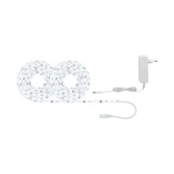FN SimpLED Strip Set 10m Tageslichtweiss22W 230/12V DC Weiss Metall Kst ^ Paulmann New