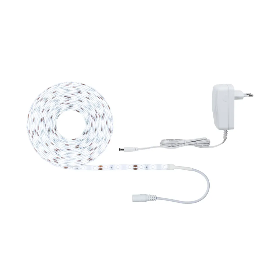 FN SimpLED Strip Set 5m Tageslichtweiss17W 230/12V DC Weiss Metall Kst. ^ Paulmann Online