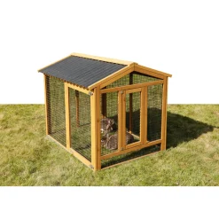 Freigehege Appartment Pro 115 x 90 x 85 cm braun ^ Outlet
