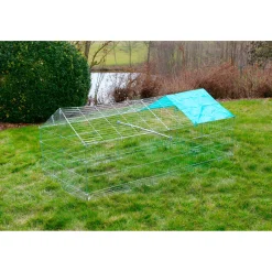Freilaufgehege mit Ausbruchsperre 90 x 75 x 180 cm verzinkt ^ Outlet