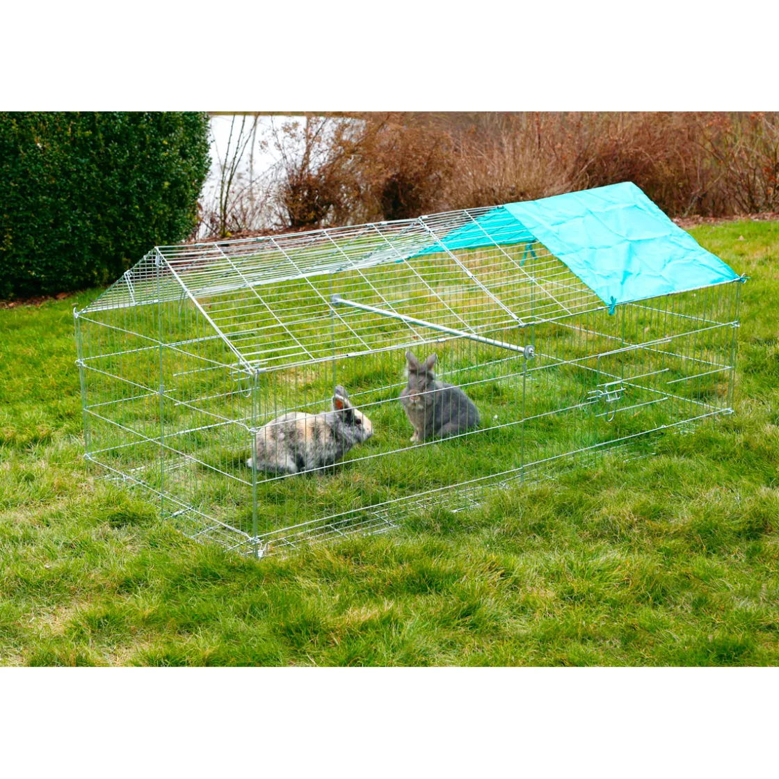 Freilaufgehege mit Ausbruchsperre 90 x 75 x 180 cm verzinkt ^ Outlet