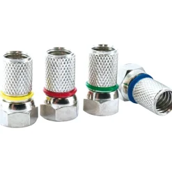 F-Stecker 7mm 4Stück Farbringe ^ Schwaiger Online