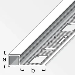 Quadratprofil 10 mm 2,5m silber ^ Fundamo Sale
