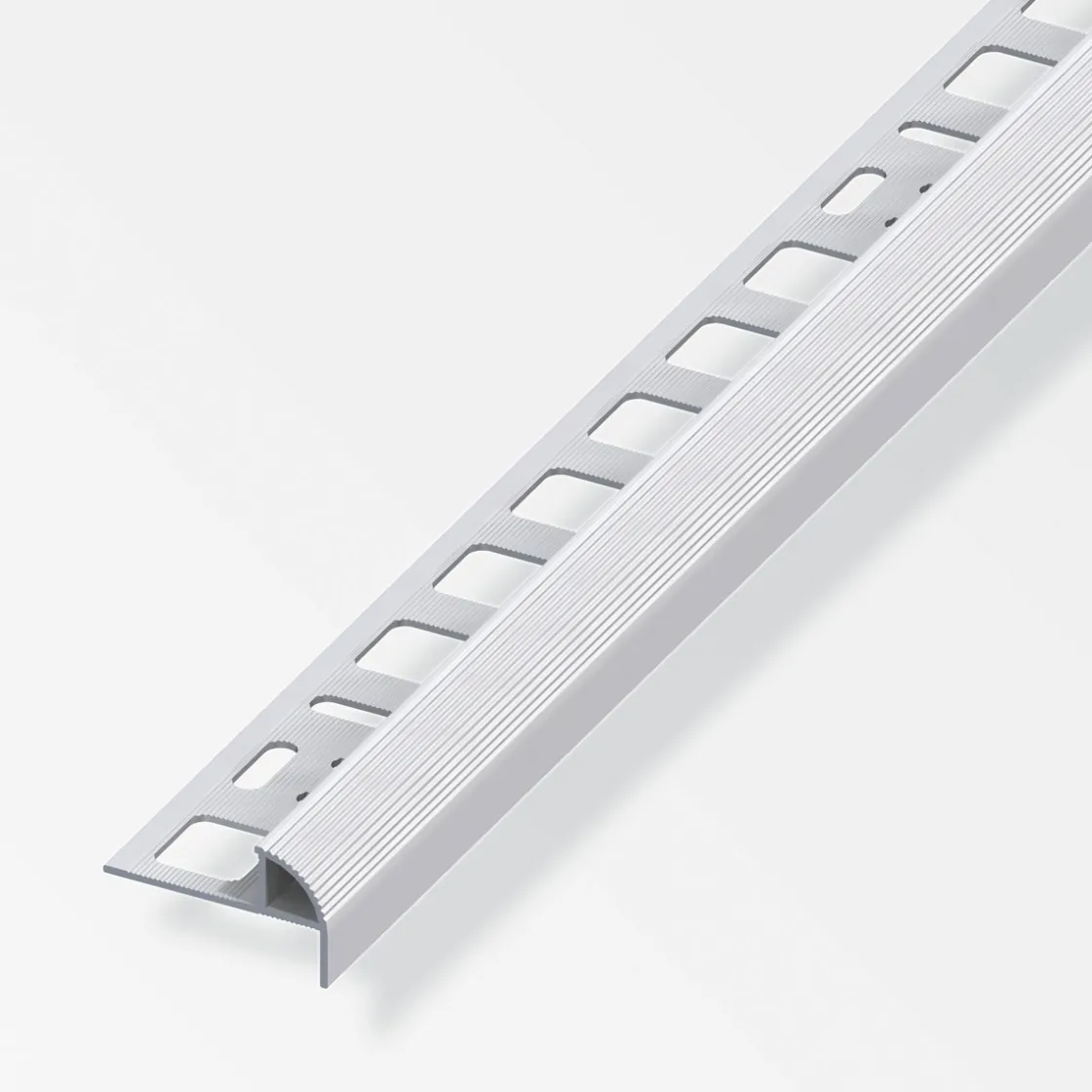 Treppenkantenprofil 10 mm 2,5m silber ^ Fundamo Best