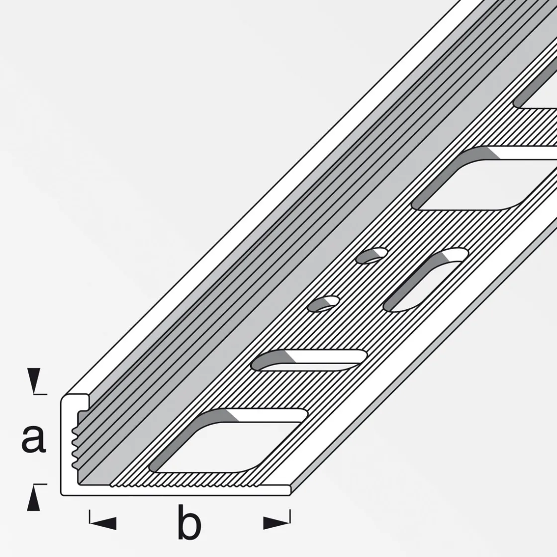 Winkelprofil 0 mm 2,5m Aluminium blank ^ Fundamo Outlet