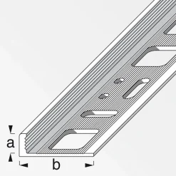 Winkelprofil 10 mm 2,5m PVC grau ^ Fundamo Clearance