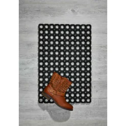 Fussmatte Gummiring 80x120cm offenschwarz ^ New